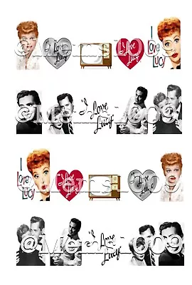 I Love Lucy Nail Art (WATER DECALS) I Love Lucy Nail Decals • $3.99