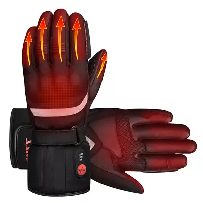 Savior Heat Motorcycle Gloves With Rechargeable Battery Winter Warm Gloves Black • $97.99