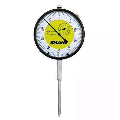 SHAHE 0-50mm 0.01mm Dial Indicator Metric Dial Gauge Analog Travel Indicator • $74.94