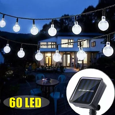 36Ft 60LEDs Outdoor Solar Powered String Lights For Patio Yard Porch Party Decor • $10.99