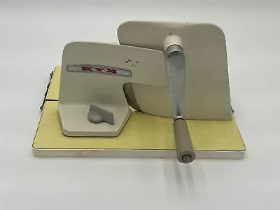 Vintage KYM Meat Cheese & Bread Slicer Hand Crank/ Fold Up Mid-Century • $157.89