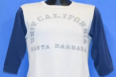 Vtg 70s UCSB CHAMPION BLUE BAR SANTA BARBARA GAUCHOS JERSEY T-shirt COLLEGE S  • $113