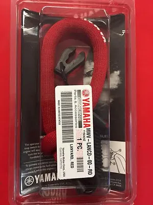 Yamaha OEM WaveRunner PWC Stop/Kill Safety Lanyard RED Wave Runner Wrist Band • $24.99