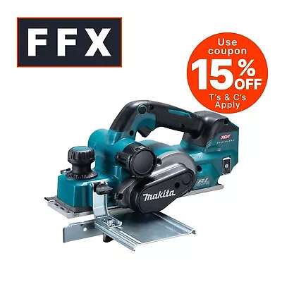 Makita KP001GZ 40VMax BL Planer 82mm XGT Bare Unit Hand Tool • £260.17