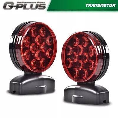 LED Magnetic Towing Light 12v Tow Trailer Lights Brake Tail Signal 12 Volt Kit • $24.69