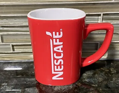 Nescafe Collectible Mug Coffee Cup Red Square 8oz • $12