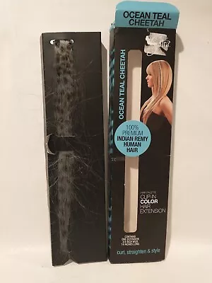 Sultra Ocean Teal Clip In Hair Extension--100% Premium Indian Remy Human Hair • $7.70