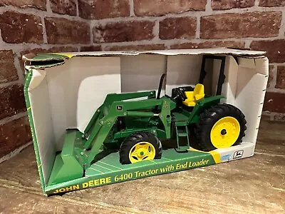 Ertl John Deere 6400 Tractor With End Loader Scale Die Cast Model Boxed 5916 • £60