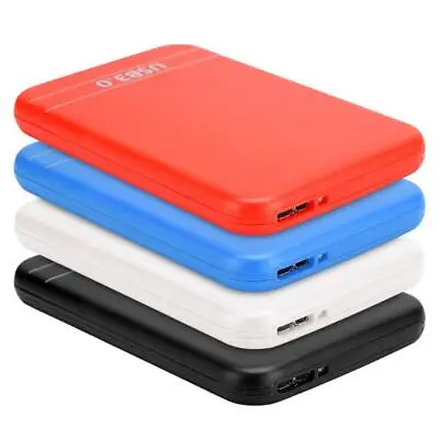 2.5in SATA USB 3.0 3TB HDD SSD External Case For Laptop Data Storage Upgrade • £6.34