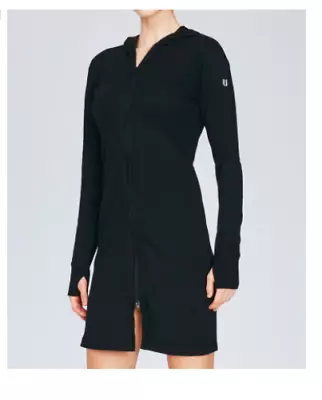 Eleven By Venus Williams XS Women's Imperial Hoodie Dress Black * Defect* • $15.80