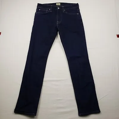 J.Crew 484 Slim Fit Kurabo Japanese Denim Jeans Men 30x31 Dark Wash Cotton Blend • $24.99