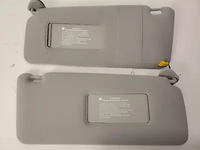 BMW E38 E39 Left & Right Passengers Gray Sun Visor Cloth Mirror Shade 1995-1997  • $49.95