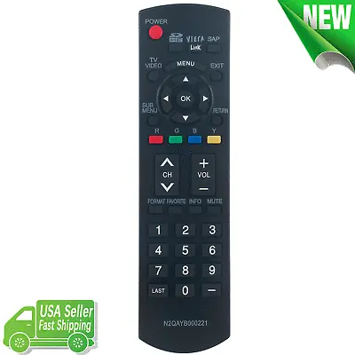 N2QAYB000221 Replacement  Remote Control For Panasonic TV TH-50PZ80U TC-32LX85 • $9.48