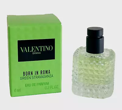 VALENTINO DONNA Born In Roma Green Stravaganza Eau De Parfum 6ml Mini Bottle • £16.95