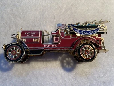£9.94 • Buy Xmas Ornament 3D Antique Fire Truck 2016 White House Historical Association