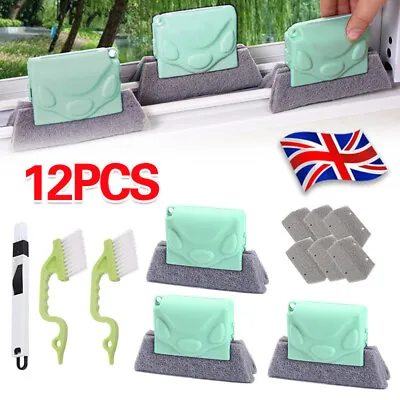 12x Groove Cleaning Brush Magic Window Track Cleaner Corners Cleaning Tools Set • £1.99