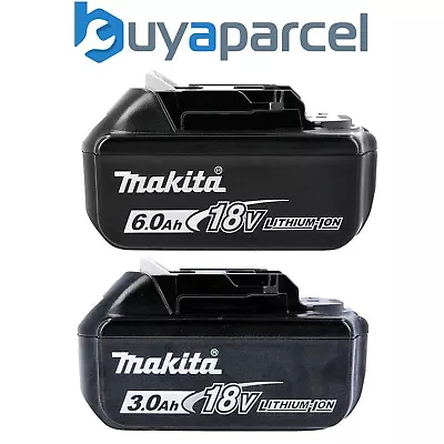 Genuine Makita 18V Batteries - 1x 6.0Ah BL1860 1x 3.0Ah BL1830 LXT Star Battery • £122.99