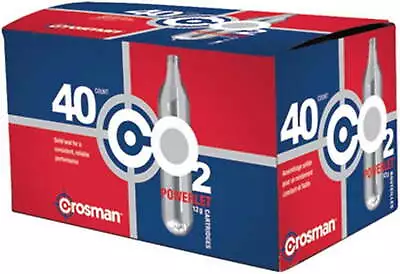 Crosman 12 Gram Co2 Powerlets40ctfor Use With PaintballAir Soft Or Air Rifles • $19.98