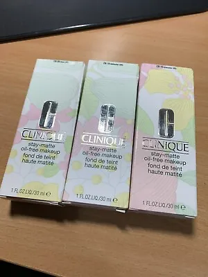 £24 • Buy Clinique Stay Matte Oil Free Foundation 30ml BNIB - Assorted Shades  (99)