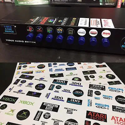 Video Game System/Console Labels For AV-HDMI Switch Boxes - Custom Labels • $19.99