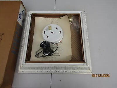 Vintage Progress Lighting 14  Square Ceiling White Gold Light Fixture P4620 NOS • $39.99