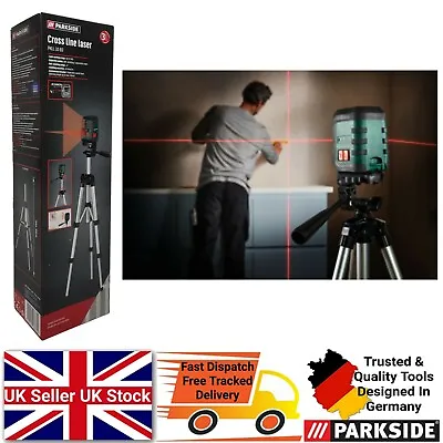 Parkside Self-Levelling Cross Line Laser Level With Tripod Stand • £39.99