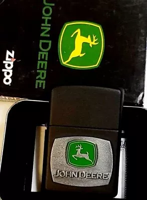 $179.34 • Buy Zippo Lighter John Deere Emblem 2008 Rare Discontinued 