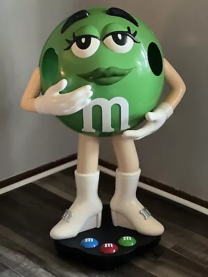 M&M Green Candy Character 38  Life Size Store Display On Wheels *Free Shipping* • $500