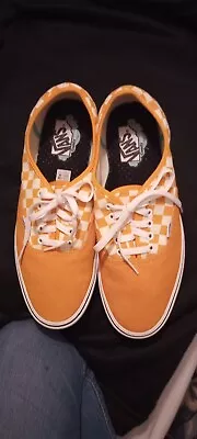 Yellow And White Checkered Vans Size 12 Mens Shoes • $22.49