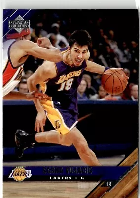 2005-06 Upper Deck Sasha Vujacic Los Angeles Lakers #85 • $3.99