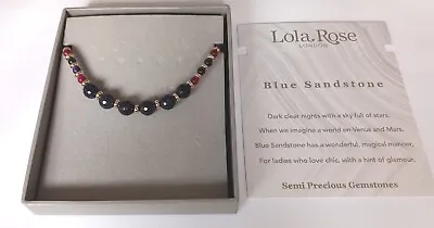 Lola Rose London Blue Sandstone Semi Precious Gemstone Bracelet • £22