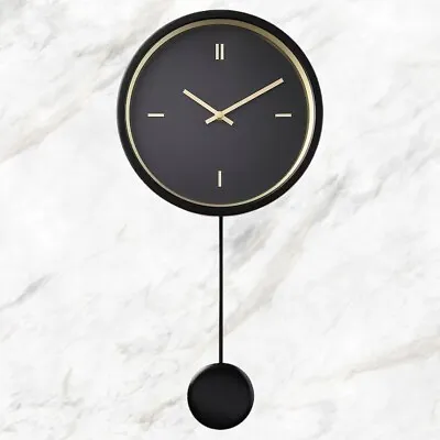 Ikea STURSK Silent Wall Clock 005.408.62 Low-voltage Black 26cm Dia • £39.99