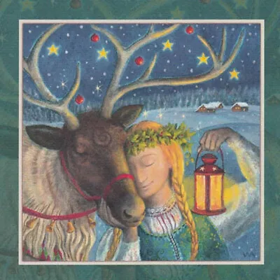 YULE CHRISTMAS GREETING CARD Loving Magic Moments PAGAN GODDESS WENDY ANDREW • £2.95