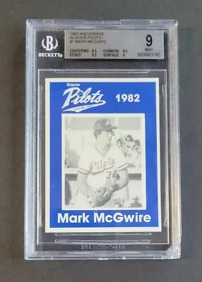 Mark Mcgwire 1982 Anchorage Glacier Pilots #1 BGS 9 MINT Rookie *SEE DESCRIPTION • $199.99