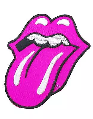 The Rolling Stones Patch Classic Tongue Band Logo Embroidered New Official Pink • $10.71