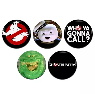 5x Ghostbusters Movie 80s 25mm / 1 Inch D Pin Button Badges • £3.49