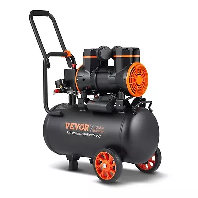 VEVOR Air Compressor 6.3 Gallon 1450W 3.35 CFM@ 90PSI 70 DB Ultra Quiet Oil Free • $210.99