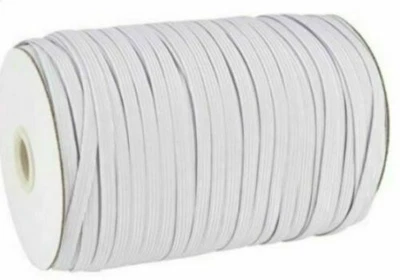 £0.99 • Buy 3mm Or 6mm White Or Black Flat Elastic Cord Perfect Face Masks And Sewing Craft