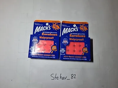 2 X Mack's Kids PillowSoft Earplugs 6 Pair Pack - Orange  • £5