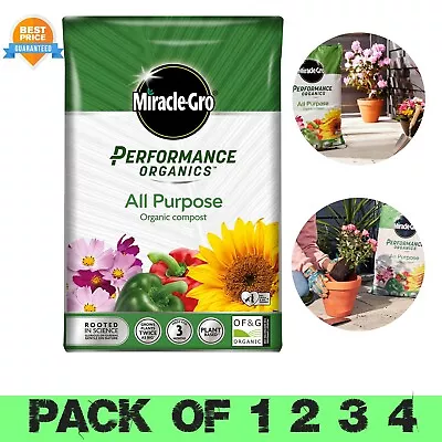40L Miracle-Gro All Purpose Growing Soil Organic Garden Plant Flower Compost UK • £12.47