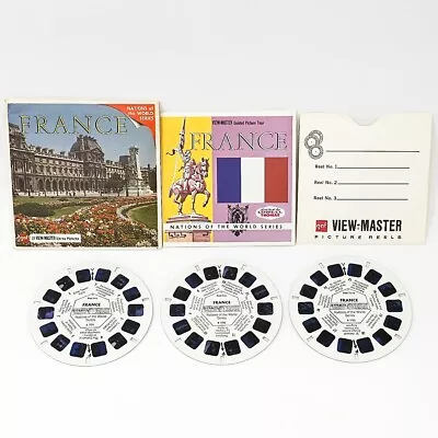 GAF View-Master #B 172 Nation's Of The World-  France - 3 Reel Set & Booklet • $11.99