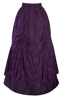 $65.99 • Buy Steampunk Gothic Victorian Theater Civil Renaissance Lace Bustle Skirt Reg Plus