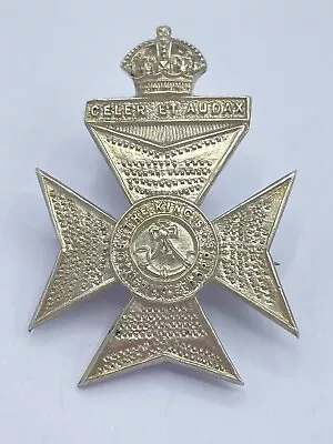 WW1 British King's Royal Rifle Corps Sterling Silver Sweetheart Brooch • $56.83