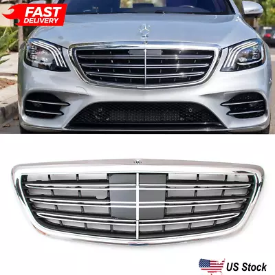 NEW Front Grille Grill Fit Mercedes W222 2014-2020 S400 S550 S65 S63 AMG S560 • $174.40