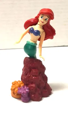 Disney The Little Mermaid Poseable ARIEL PVC 3 1/2  Cake Topper Figure • $5