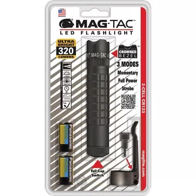 Mag-Lite Black Mag-Tac Ultra-Bright White LED Batteries Aluminum Water-Resistant • $104.19