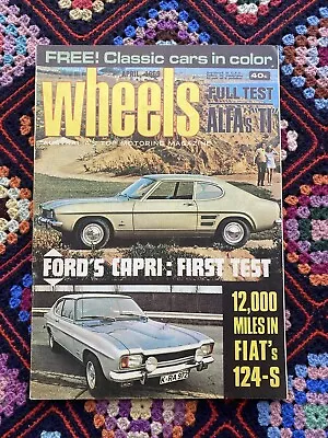 Wheels  Magazine Vintage April 1969 Cars Automobile  • $20