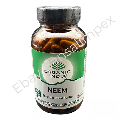 ORGANIC INDIA Neem Capsules - Blood Purifier 180 Capsule • £18.71