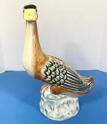 Mottahedeh DESIGN Italy Ceramic Peking Duck MAJOLICA • $74.99