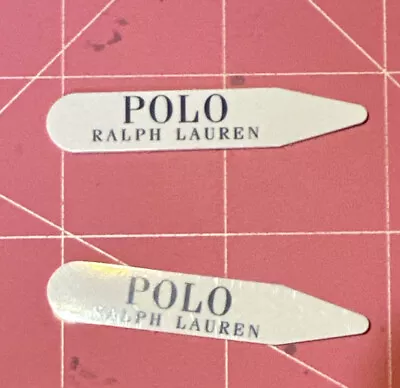 Polo Branded Collar Stays White Plastic • $9.99